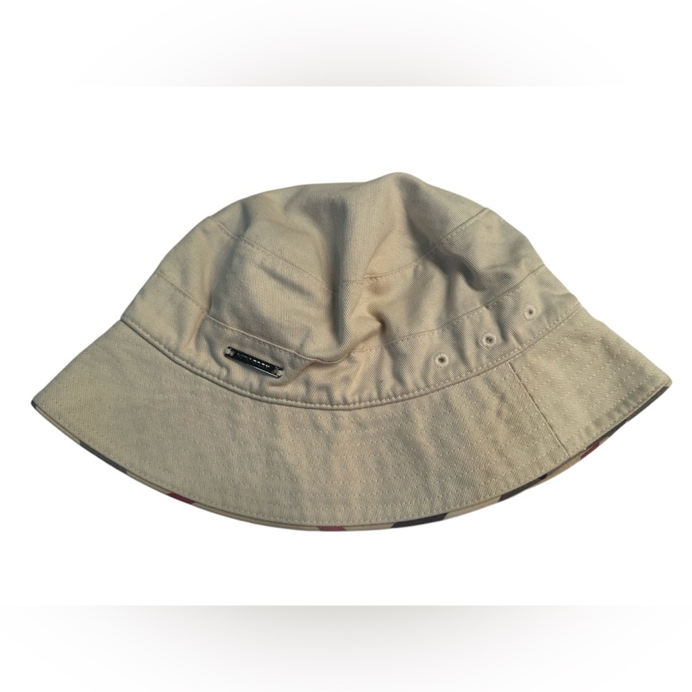 Burberry Bucket Hat Kids Ages 2-5 Beige Sand 52 cm Extra Small Adult Small